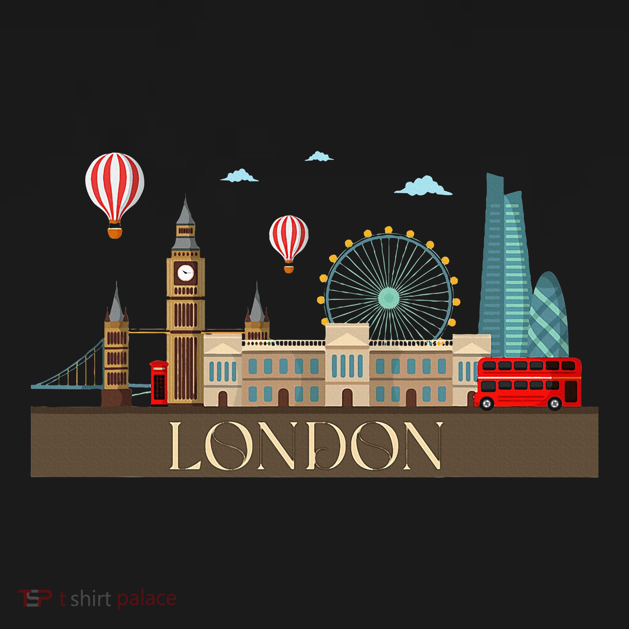 London Souvenir England Vintage City British Uk T-Shirt