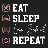 Law School Eat Sleep Repeat Future Lawyer Law Student Gift Women's Sweatshirt thumb 2