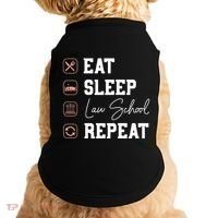 Law School Eat Sleep Repeat Future Lawyer Law Student Gift Doggie Tank thumb 0