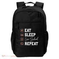 Law School Eat Sleep Repeat Future Lawyer Law Student Gift Backpack thumb 0