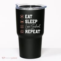 Law School Eat Sleep Repeat Future Lawyer Law Student Gift Tumbler thumb 0