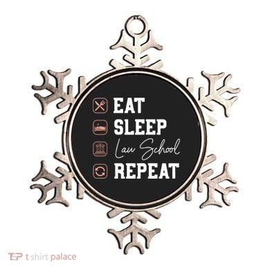 Law School Eat Sleep Repeat Future Lawyer Law Student Gift Ornament