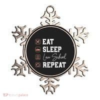 Law School Eat Sleep Repeat Future Lawyer Law Student Gift Ornament thumb 0