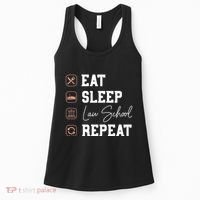 Law School Eat Sleep Repeat Future Lawyer Law Student Gift Women's Tank Top thumb 0