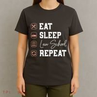Law School Eat Sleep Repeat Future Lawyer Law Student Gift T-Shirt thumb 4