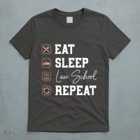 Law School Eat Sleep Repeat Future Lawyer Law Student Gift T-Shirt thumb 5