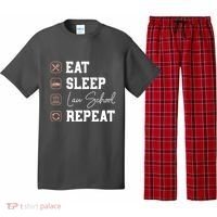 Law School Eat Sleep Repeat Future Lawyer Law Student Gift Pajama Set thumb 0