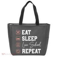 Law School Eat Sleep Repeat Future Lawyer Law Student Gift Tote Bag thumb 0