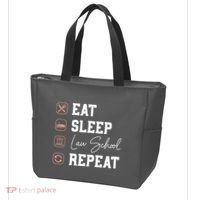 Law School Eat Sleep Repeat Future Lawyer Law Student Gift Tote Bag thumb 3