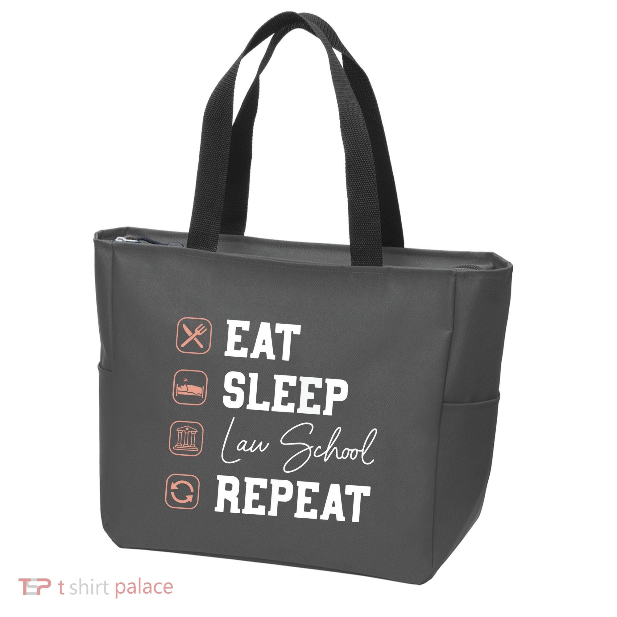 Law School Eat Sleep Repeat Future Lawyer Law Student Gift Tote Bag