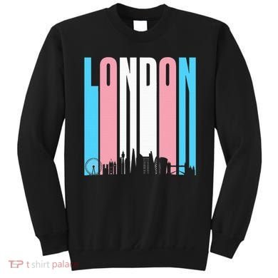 London Skyline England Flag Sweatshirt