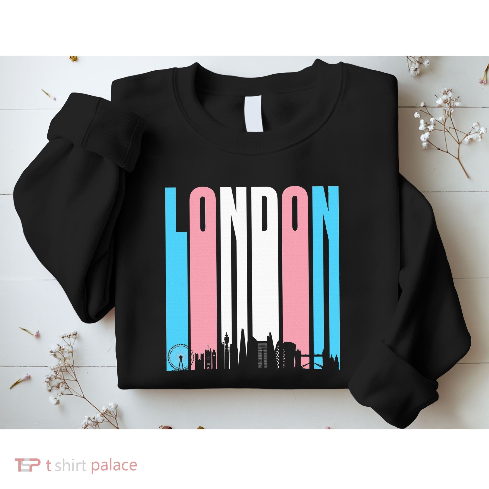 London Skyline England Flag Sweatshirt