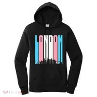 London Skyline England Flag Women's Hoodie thumb 0