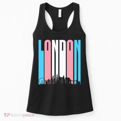 London Skyline England Flag Women's Tank Top