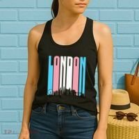 London Skyline England Flag Women's Tank Top thumb 2