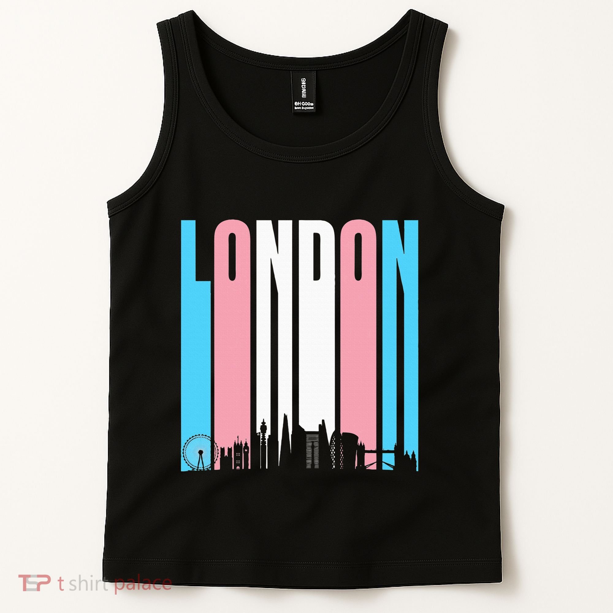 London Skyline England Flag Tank Top