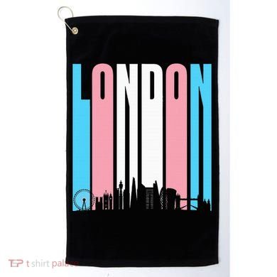 London Skyline England Flag Golf Towel