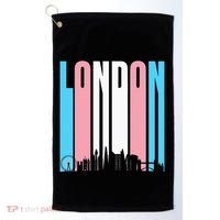 London Skyline England Flag Golf Towel thumb 0