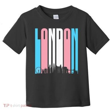 London Skyline England Flag Toddler T-Shirt
