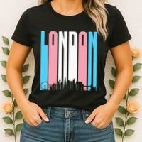 London Skyline England Flag Women's T-Shirt thumb 2