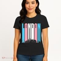 London Skyline England Flag Women's T-Shirt thumb 4