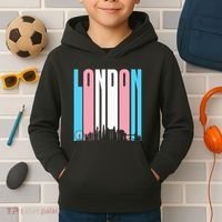 London Skyline England Flag Kids Hoodie thumb 2