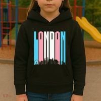 London Skyline England Flag Kids Hoodie thumb 3