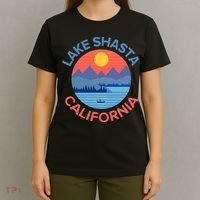 Lake Shasta Fishing Hiking Camping T-Shirt thumb 4