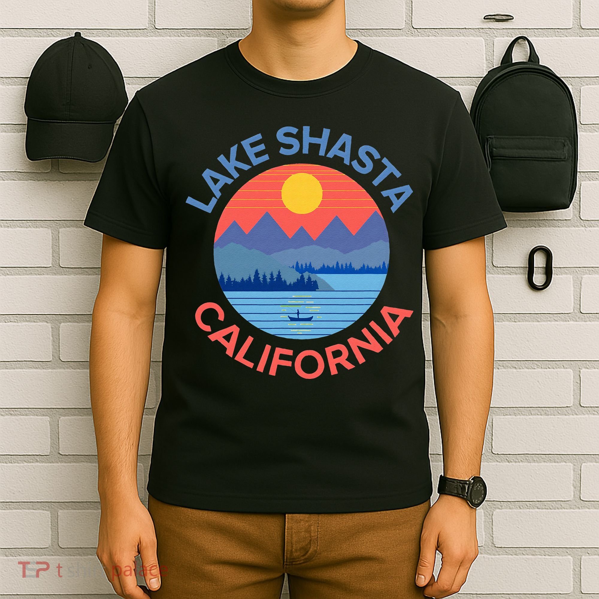 Lake Shasta Fishing Hiking Camping T-Shirt