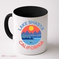 Lake Shasta Fishing Hiking Camping Coffee Mug thumb 0