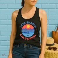 Lake Shasta Fishing Hiking Camping Women's Tank Top thumb 2