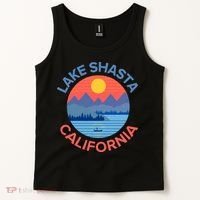 Lake Shasta Fishing Hiking Camping Tank Top thumb 2
