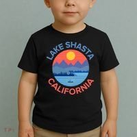 Lake Shasta Fishing Hiking Camping Toddler T-Shirt thumb 2