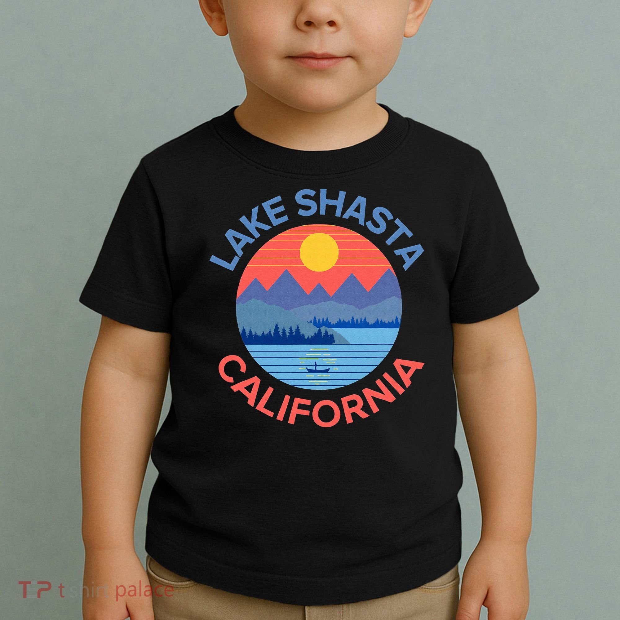 Lake Shasta Fishing Hiking Camping Toddler T-Shirt
