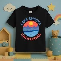 Lake Shasta Fishing Hiking Camping Toddler T-Shirt thumb 3