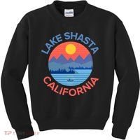 Lake Shasta Fishing Hiking Camping Kids Sweatshirt thumb 0