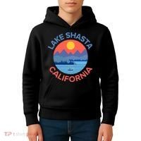 Lake Shasta Fishing Hiking Camping Kids Hoodie thumb 4