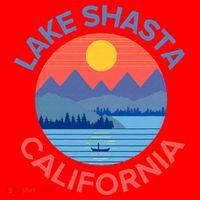 Lake Shasta Fishing Hiking Camping Santa Hat thumb 1