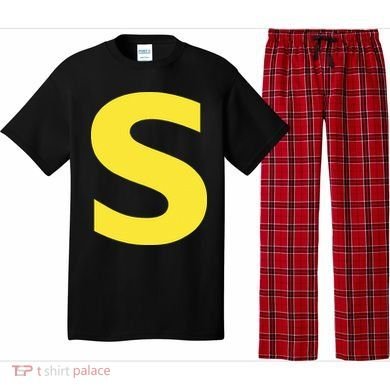 Letter S Funny Chipmunk Group Matching Halloween Pajama Set
