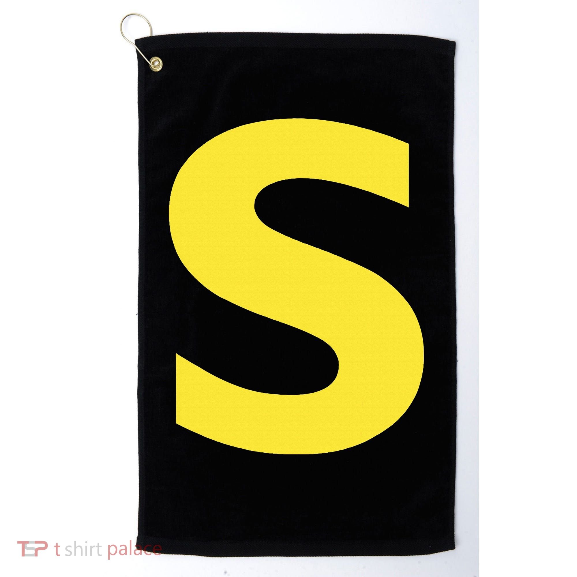 Letter S Funny Chipmunk Group Matching Halloween Golf Towel