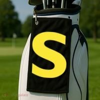 Letter S Funny Chipmunk Group Matching Halloween Golf Towel thumb 2