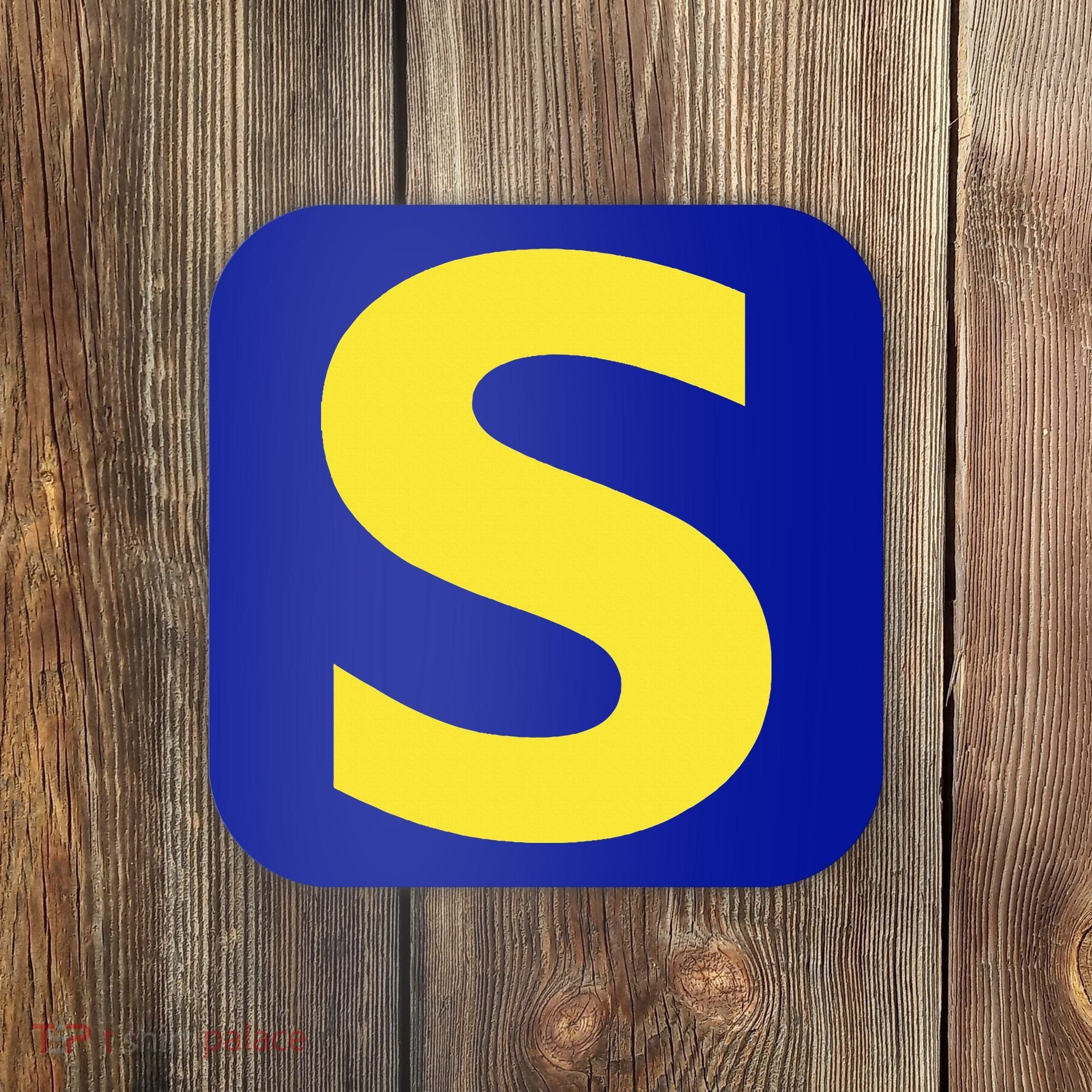 Letter S Funny Chipmunk Group Matching Halloween Coaster