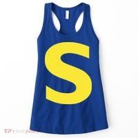 Letter S Funny Chipmunk Group Matching Halloween Women's Tank Top thumb 0