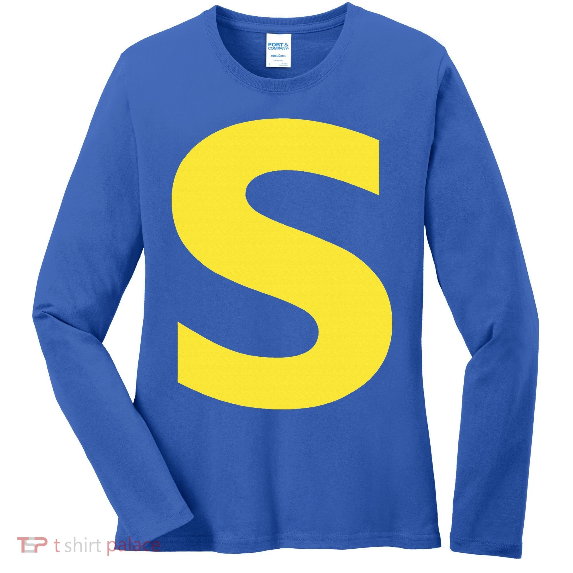 Letter S Funny Chipmunk Group Matching Halloween Women's Long Sleeve Shirt