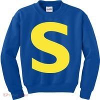Letter S Funny Chipmunk Group Matching Halloween Kids Sweatshirt thumb 0