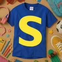 Letter S Funny Chipmunk Group Matching Halloween Kids T-Shirt thumb 3