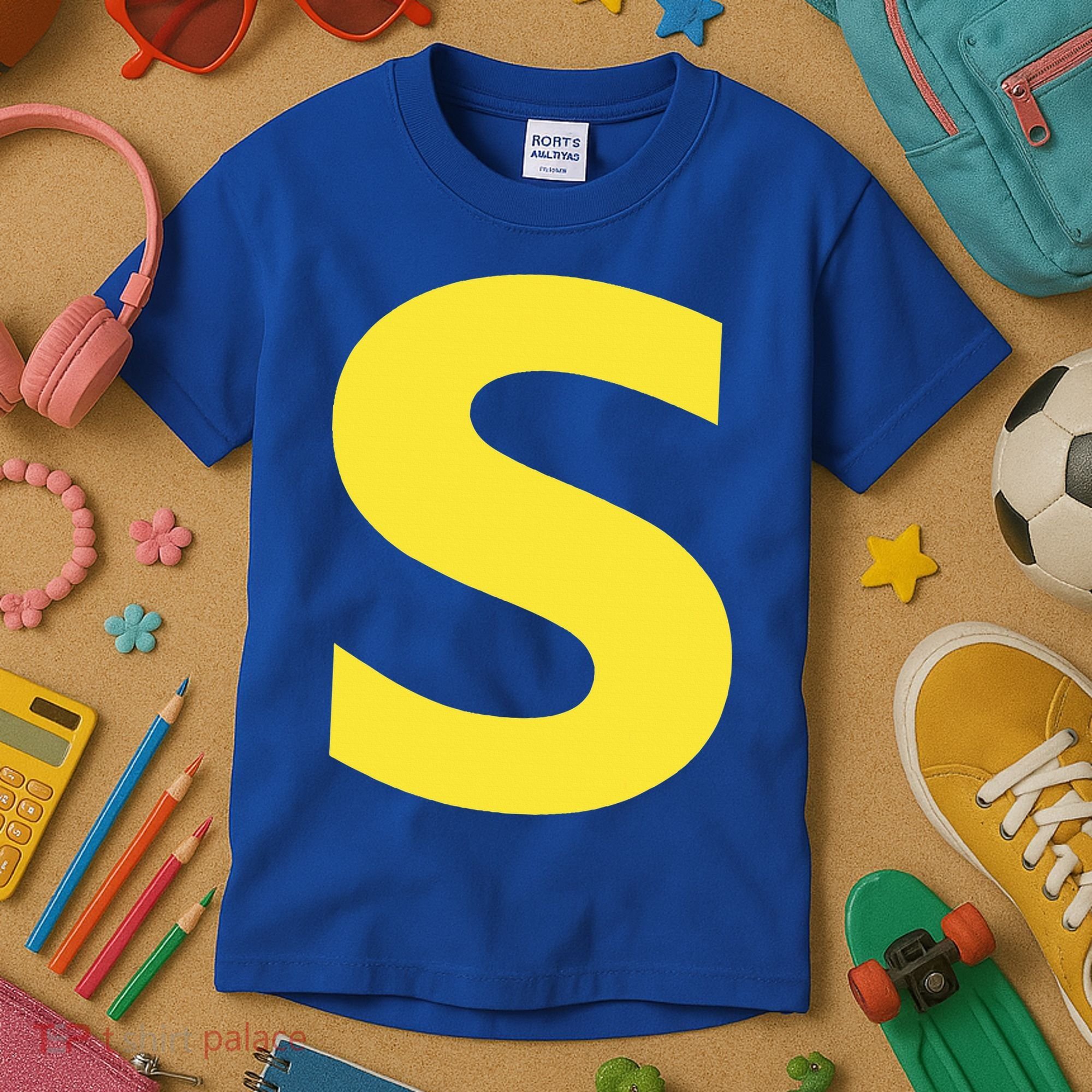 Letter S Funny Chipmunk Group Matching Halloween Kids T-Shirt