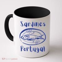 Les Sardines Fisherman Aesthetic Coastal Sardine Fish Coffee Mug thumb 0