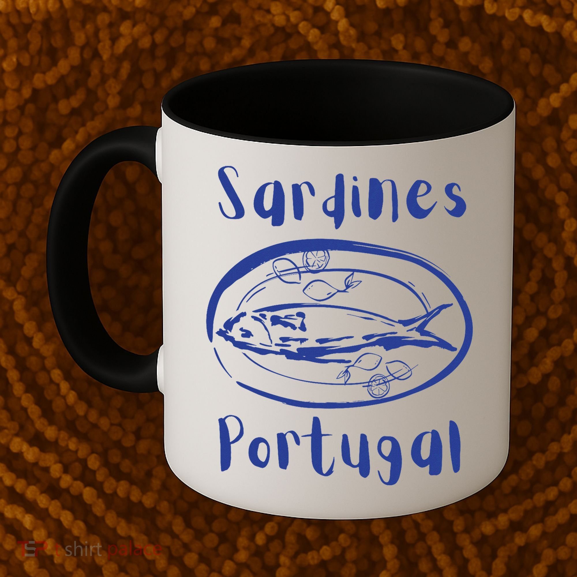 Les Sardines Fisherman Aesthetic Coastal Sardine Fish Coffee Mug