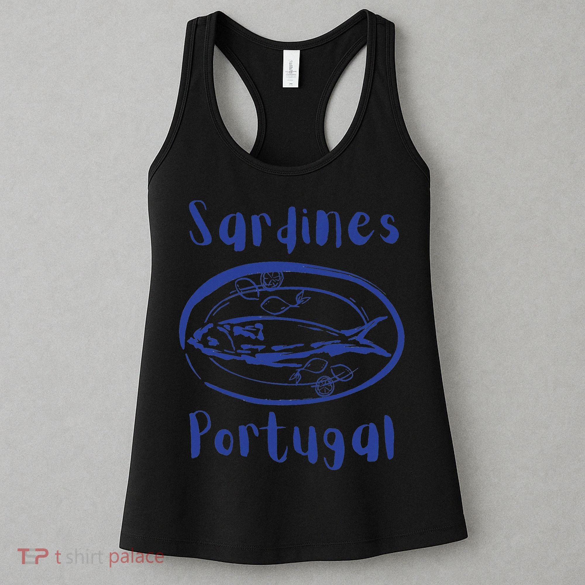 Les Sardines Fisherman Aesthetic Coastal Sardine Fish Women's Tank Top